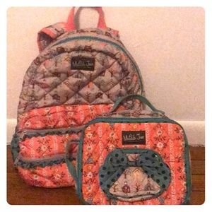 Matilda Jane backpack and lunchbox